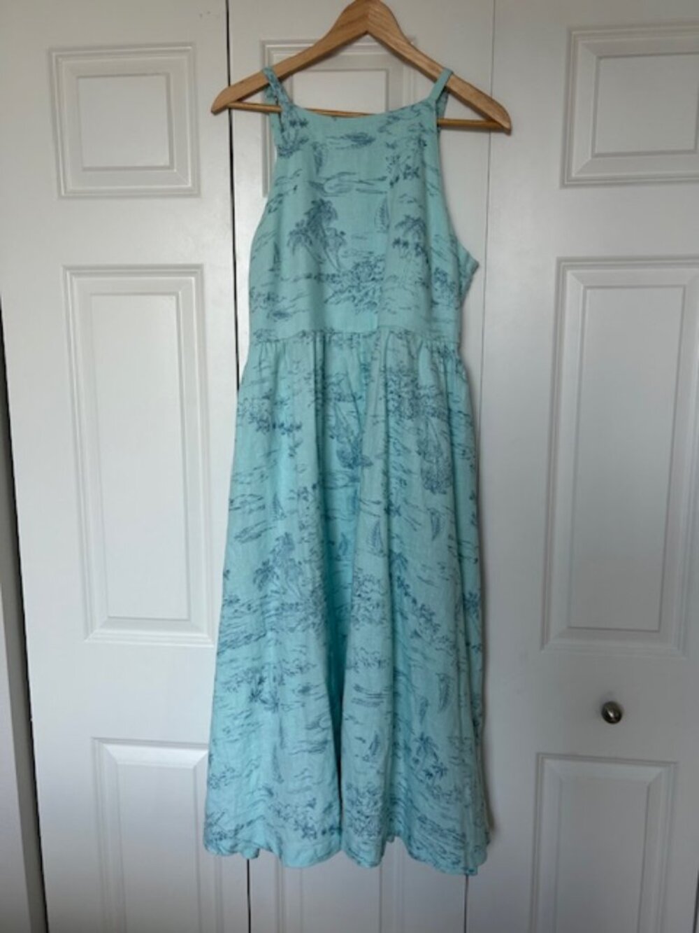 Lands End Linen Dress  petite